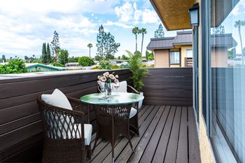 Large private fenced patios and balconies